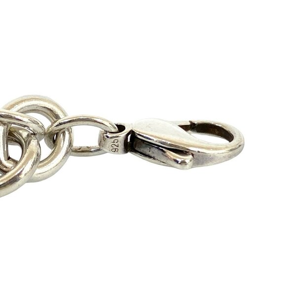 TIFFANY Authentic Silver Heart Charm Bracelet - Picture 2 of 5